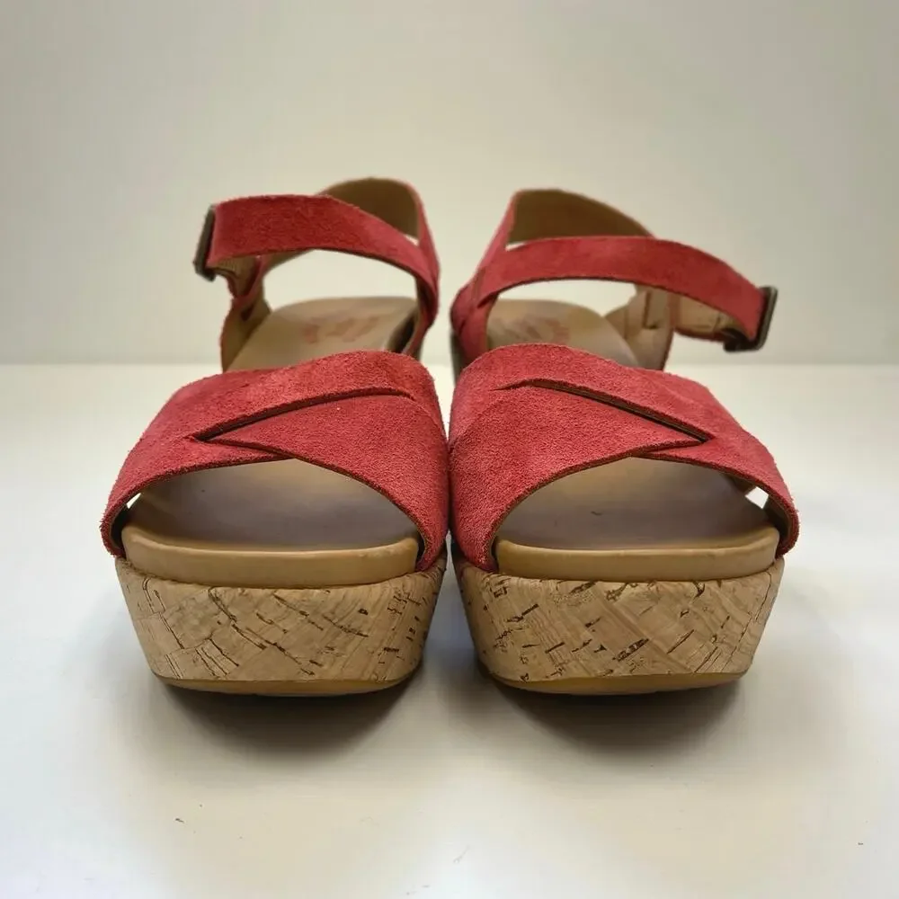 Kork-Ease Ava 2.0 Cork Wedge Platform Sandal Comfort Suede Leather Summer 10M